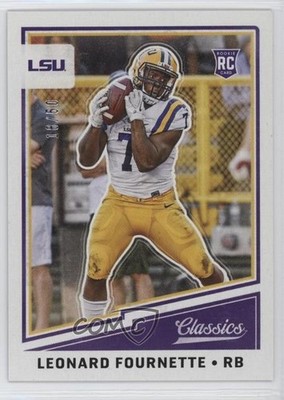 2017 Panini Classics Rookies Blank Back 18/50 Leonard Fournette Rookie RC 2t9