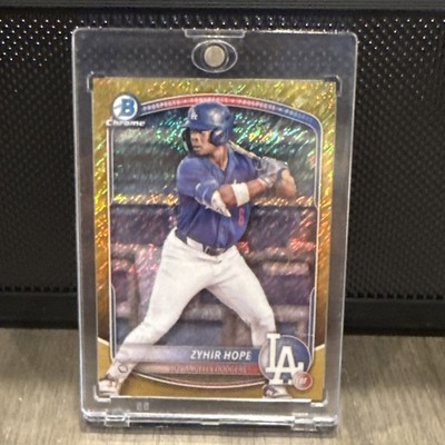 2025 Bowman Chrome Zyhir Hope #BCP-2 Gold Shimmer Refractor /50 (RC) Dodgers 