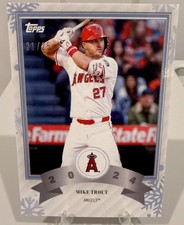 2024 Topps Wonderland #2 Mike Trout Los Angeles Angels SNOWFLAKES 16/25