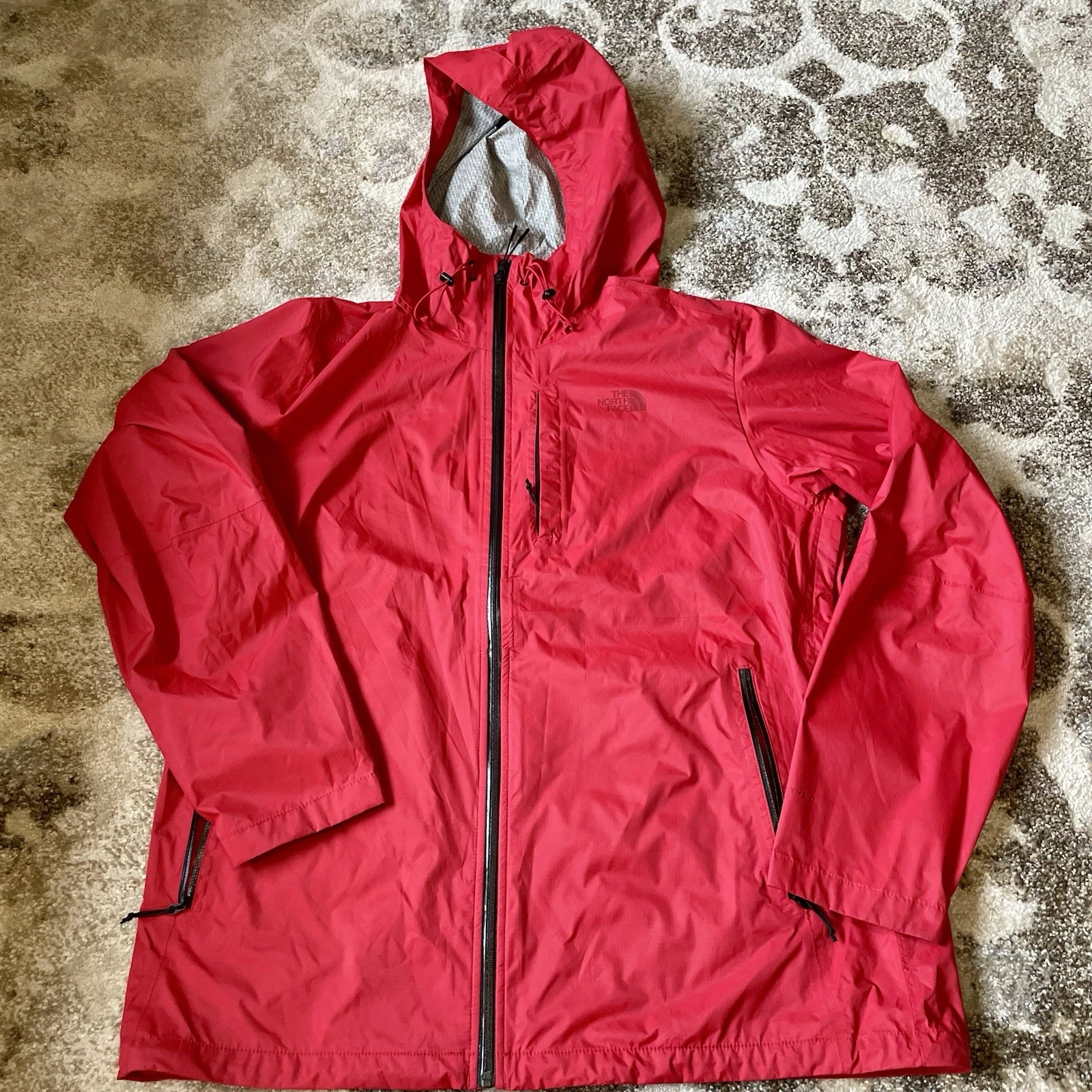 The North Face Men Dryvent Zip Waterproof Red Gorpcore Utility Jacket Sz XLarge
