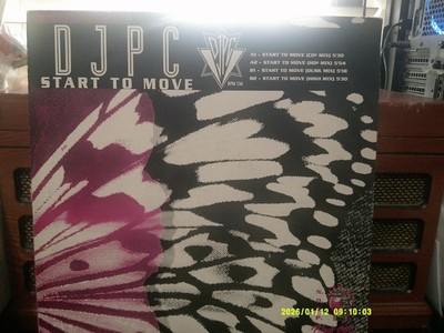 DJPC,START TO MOVE,  BPM 134 , MADE IN ITALY, VG+/VG+ BLACK OUT LABEL