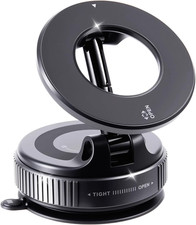 Vacuum Magnetic Suction Car Phone Holder Fold-Able and and Hands-Free 360 Adjus