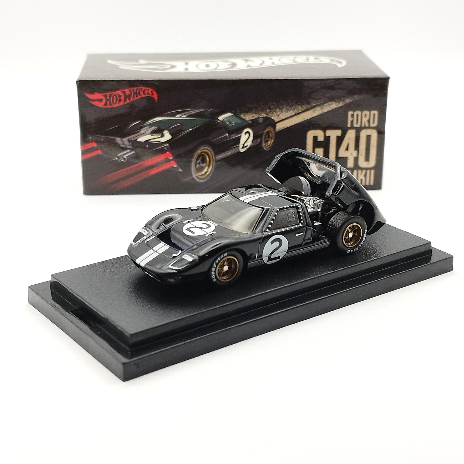 Ford GT40 MKII Hot Wheels RLC 2025, revivez la légende du Mans avec cette miniature noire 1/64