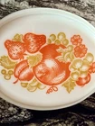 Vintage Pyrex 043 Orange Fiesta 1.5 Qt Oval Casserole w/Lid MINT No Chips USA