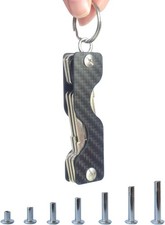 Leeuoe Carbon Fiber Key Organizer Holder for 4-14 Keys