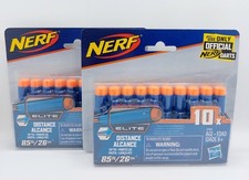 Nerf Official  10 Dart Elite Refill Pack Lot of 2 Packs 20 darts 