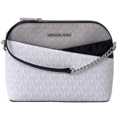 Michael Kors Jet Set Travel MD Dome Crossbody Bag MK Signature