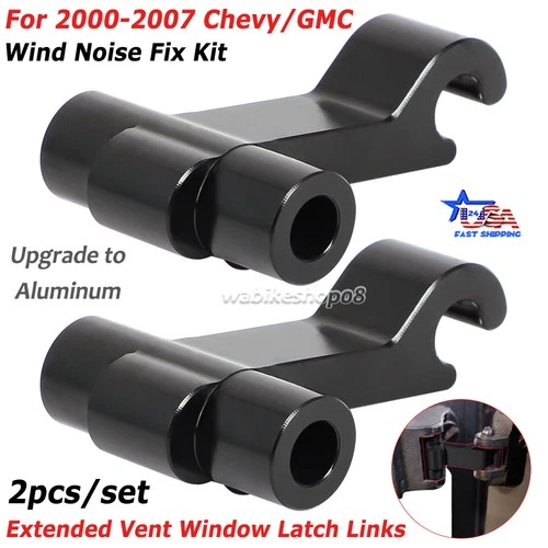 Wind Noise Fix For 2000-2007 GMC / Chevy Silverado Rear Vent Window Latch Links