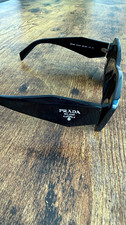 PRADA PR 08YS PR 08YS 1AB5S0 Rectangle Sunglasses Black/Gray 145mm
