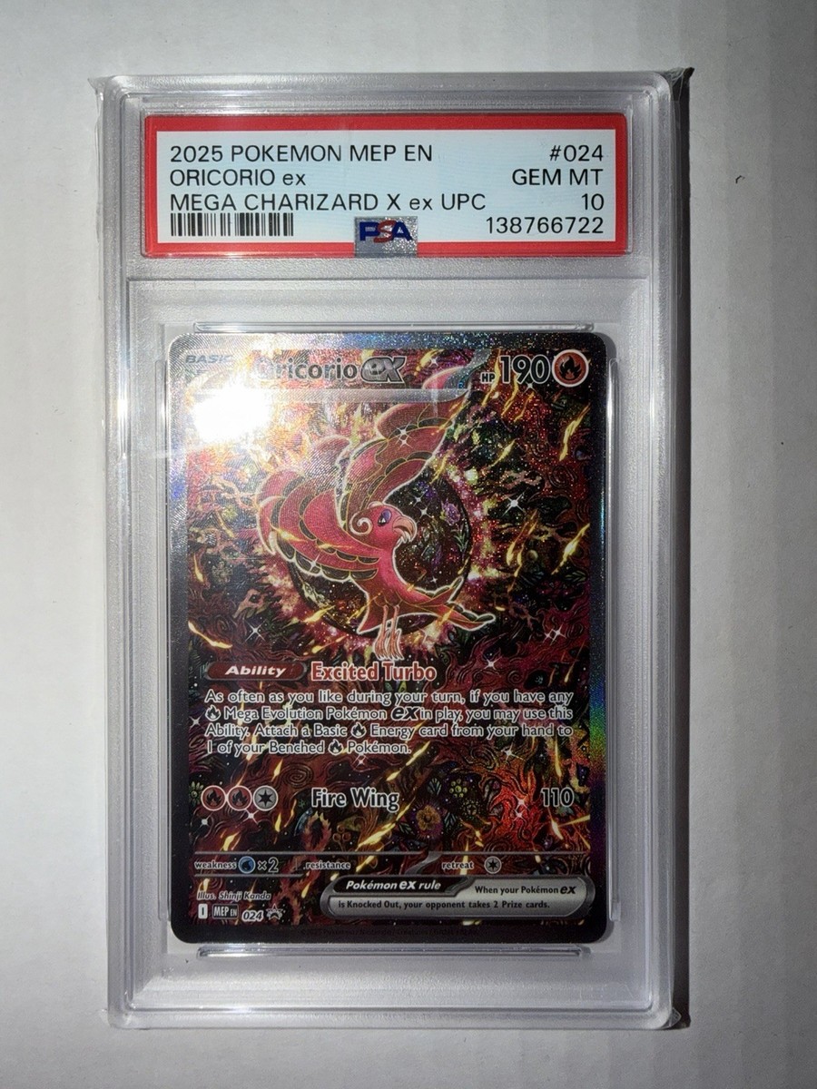 Pokemon Oricorio ex SIR 2025 Mega Charizard X ex UPC Promo 024