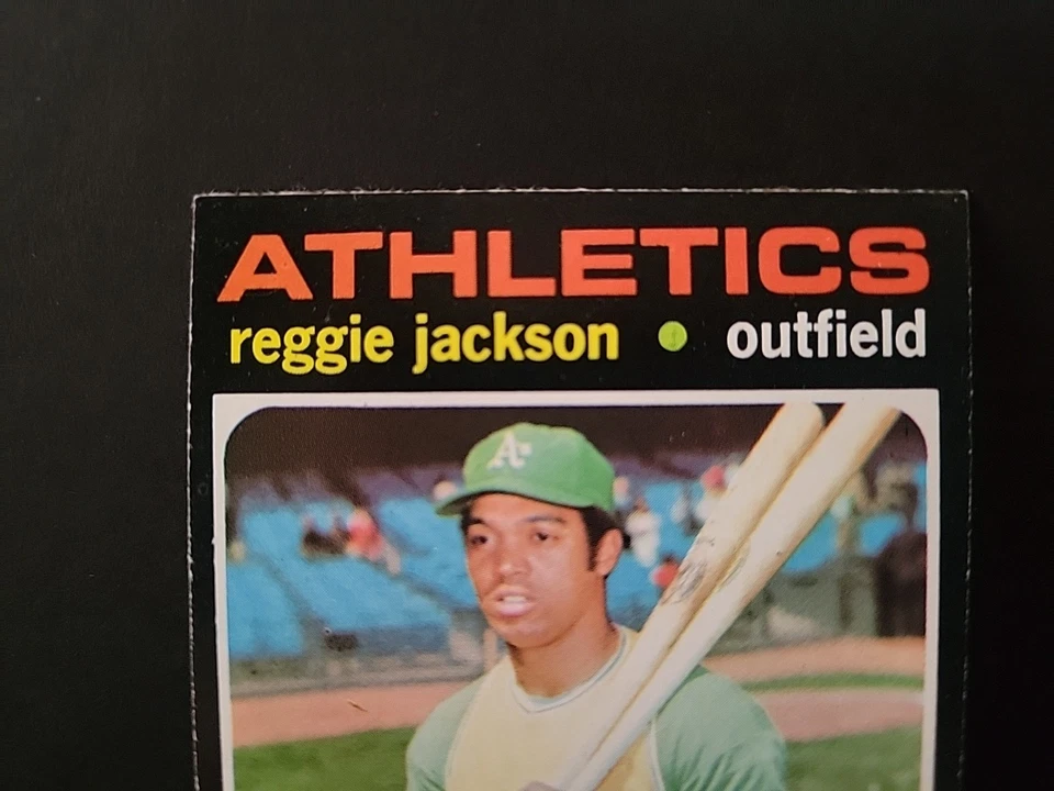 1971 Topps Set-Break #20 Reggie Jackson Oakland Athletics Salón de la fama Ex+ Foto 2 de 4