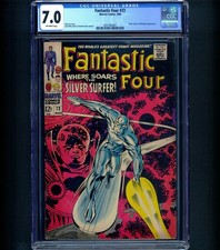 Fantastic Four #72 CGC 7.0 Silver Surfer Watcher - Jack Kirby Cover 1968 Marvel