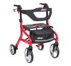 Drive Medical Nitro Sprint Rollator Walker Heavy Duty w/Seat Standard Size