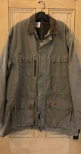 Carhartt Mens Vintage PB2321 Blanket Lined Canvas Jacket 2XL Tall Beige FA EXC