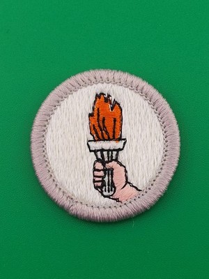 Type H Sports Merit Badge Patch Yellow Back BSA Scouts America NEW