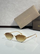 BVLGARI BV41602U Sunglasses 58  17-145   Luxury Oval Frame Women  s Gradient Lens