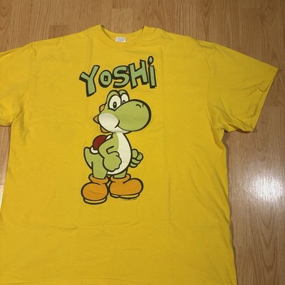 2011 NINTENDO GAME Yoshi Yellow Shirt Adult XXL Super Mario Brothers Dino Dragon