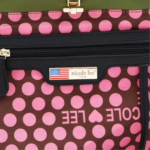 Nicole Lee USA Flower Pattern Adjustable Strap Backpack Bag - Picture 8 of 10