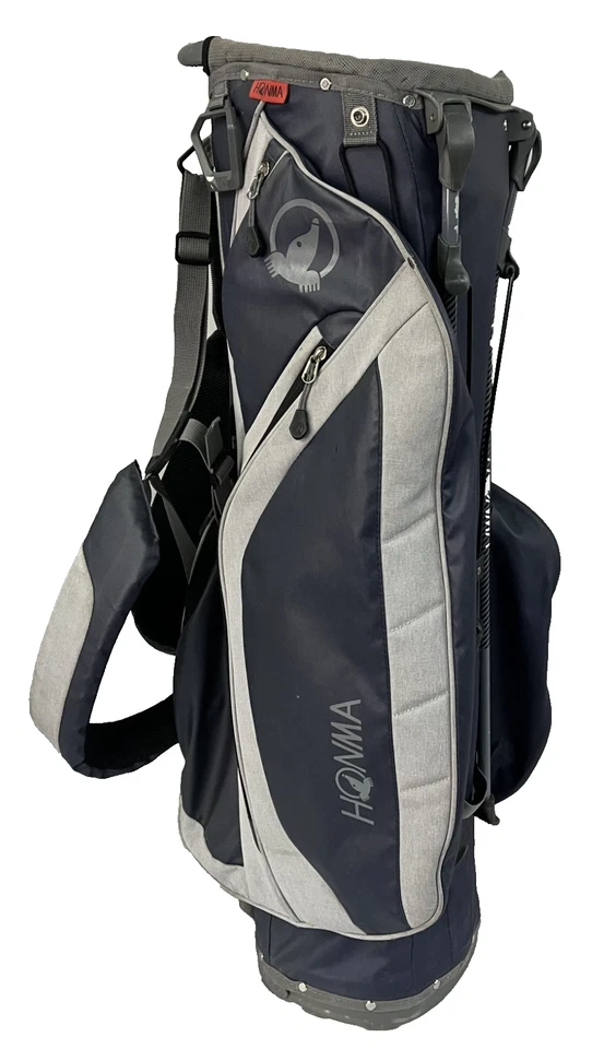 HONMA Golf Cart Bag Basic Sporty Model 5-way Lightweight Navy / Gray w/Cover - Image 2 of 4