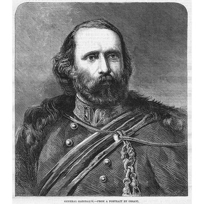 ITALIEN General Garibaldi - Antiker Druck 1860