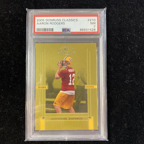 2005 Donruss Classics Rookie /999 Aaron Rodgers #210 PSA 7 Rookie RC