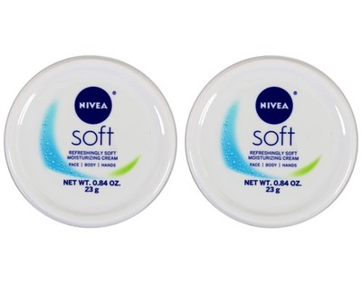 Nivea Soft Refreshingly Soft Moisturizing Crème, .84 Oz (2 Pack)