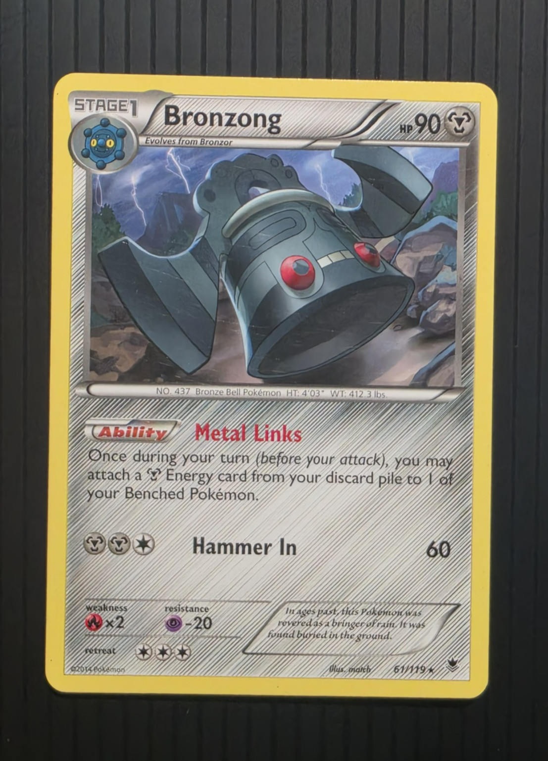 Bronzong 61/119 XY - Phantom Forces Regular Pokémon 2014