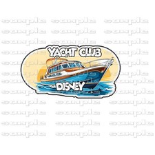 Disney Yacht Club ddsk Title Premade Scrapbook Page Paper Piece die cut