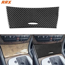 Real Carbon Fiber Center Console Storage Panel Cover For Benz E-Class W211 03-09
