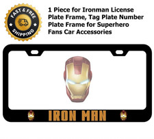 Iron Man Car License Plate Frame Tag Plate Number For Superhero Fans Accessories Iron Man Car License Plate Frame Tag Plate Number For Superhero Fans Accessories