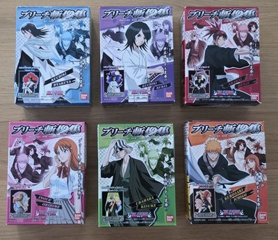 Manga Figuren, Bleach Zanzoshu komplett Set 6 Trading Figuren, Bandai 2005