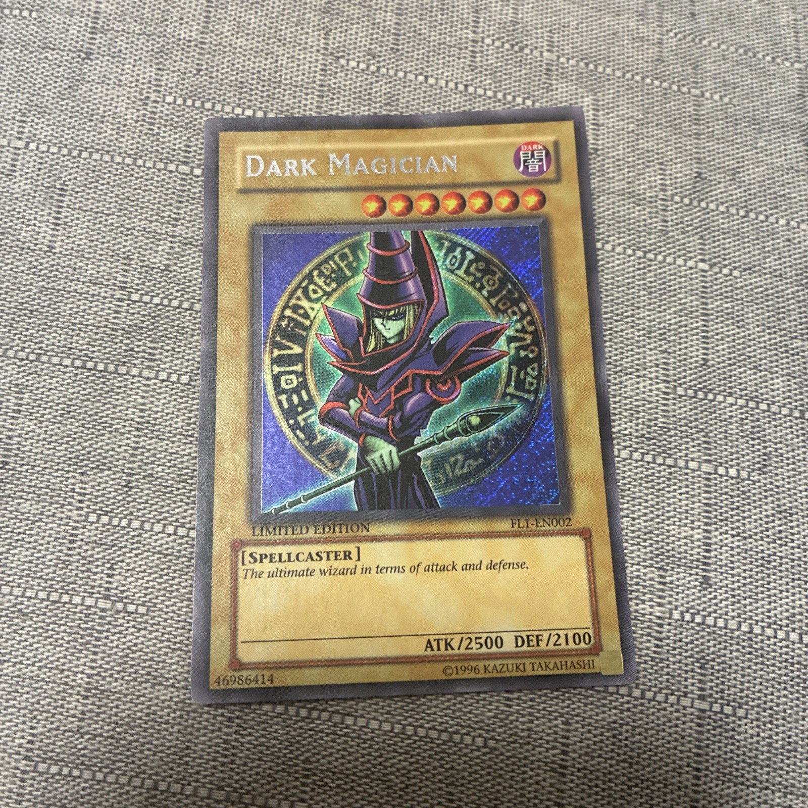 YuGiOh Dark Magician FL1-EN002 Secret Rare Limited Edition VLP
