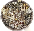 Hand Curated Vtg RHINESTONE Costume Jewelry 2 lb Lot!  100% Wear Or Resell