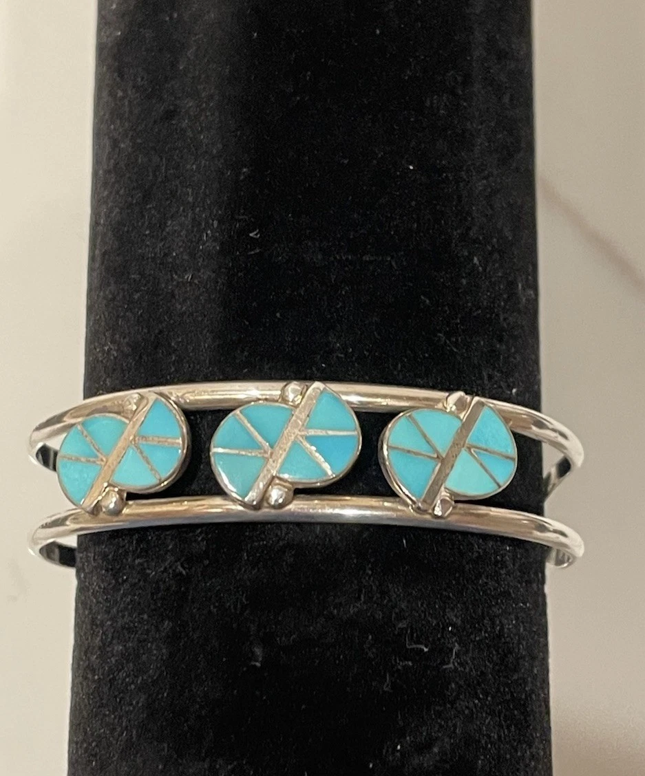 Vintage Zuni Inlay In Native American Bracelets for sale | eBay