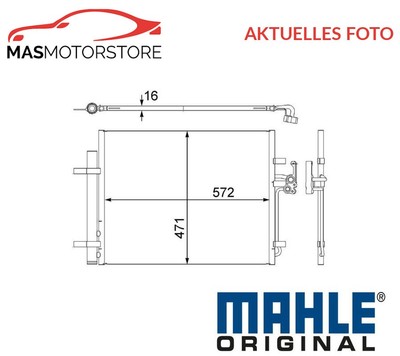 KONDENSATOR KLIMAANLAGE MAHLE ORIGINAL AC 441 000S A FÜR FORD MONDEO IV,S-MAX