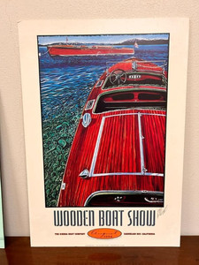 Roy Dryer Tahoe Concoursd'Elegance/Wooden Boat Show Posters (8) Signed in Pencil