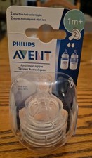 Philips Avent Anti-colic Baby Bottle Nipple  1m  2 Nipples