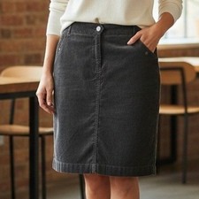 J. Crew Skirt Womens Size 4 Corduroy Pencil Brown Zip Stretch Classic Y2K Retro