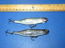 Lot of 2 SPRO Chug Minnow Jerkbait Lures Metalic Tenn Shad