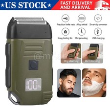 Mens USB Electric Shaver Trimmer Razor Rechargeable Hair Beard Shaving Machine