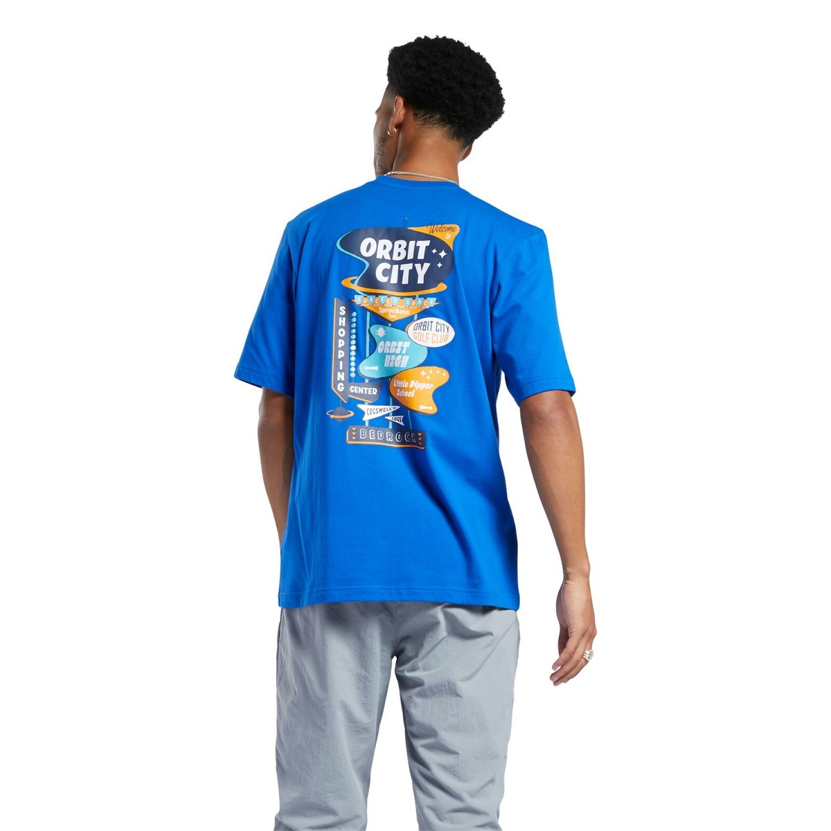Reebok THE JETSONS Orbit City Graphic T-Shirt (humble blue