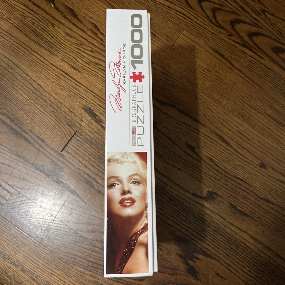 NUEVO Rompecabezas EuroGraphics Marilyn Monroe Red Portait 1000 piezas Foto 4 de 4
