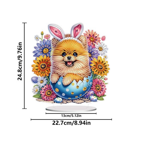 Acrylic Special Shape Piano Rabbit Table Top Diamond Painting Ornament Kits - Picture 3 of 11