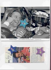 Gerhard Berger-Marlboro McLaren-Formuła 1 Team 1992, SW-Pressephoto + Magazine Bild