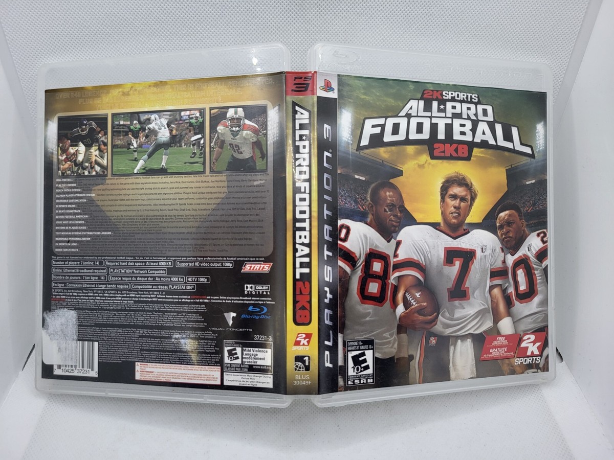 All Pro Football 2k8 PS3 - Disc like new | eBay