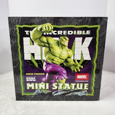 GREEN INCREDIBLE HULK RANDY BOWEN designs MINI STATUE MARVEL 2003 NEW SEALED 