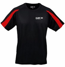 Custom Table Tennis Breathable Sports Shirt Black / Red - KIDS Size Age 7-8 9-11