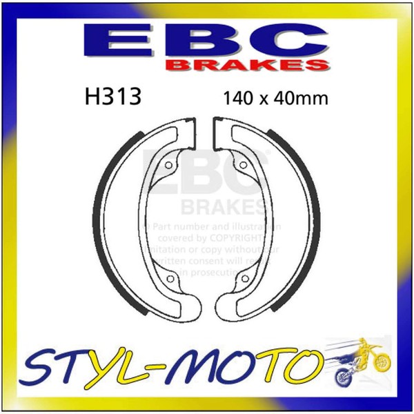 H313 EBC Hintere Bremsbacken FüR Honda VT 500 E 1983-1985-image