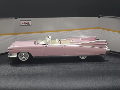 Cadillac Eldorado Biarritz Aleación Coche Modelo Rosa 1/18 - Imagen 2 de 9