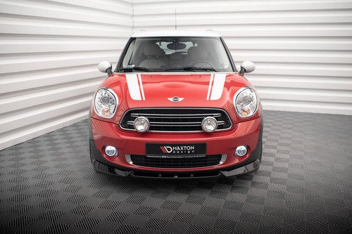 Enfoque frontal para Mini Cooper Countryman R60 Facelift negro brillante labio de alerón  - Imagen 1 de 7